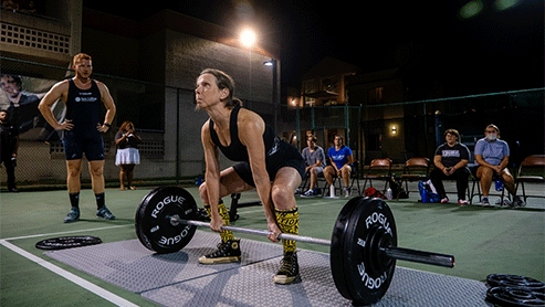 female weight lifter